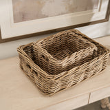 Bibury Rattan Basket with Cut Out Handle | Small