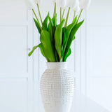 Delicate White Ceramic Vase