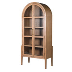 Arched cabinet made from elm wood