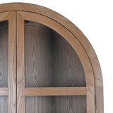 Arched cabinet made from elm wood