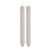 Ribbed Taper Candle | Linen | Set of Two