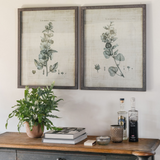 Framed Flower Design Wall Art | Set of Two