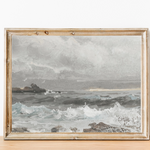 Print of coastal landscape