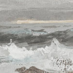 Print of coastal landscape