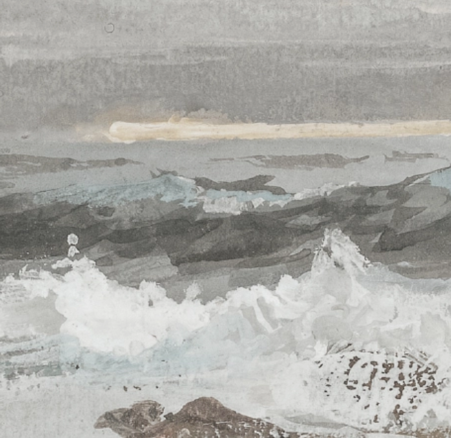 Print of coastal landscape