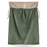 Cotton Velvet Christmas Sack | Green