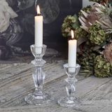 Decorative Glass Candlestick | Available in Two Sizes