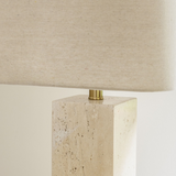 Bristol Squared Stoned Table Lamp With Shade