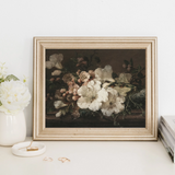 Moody Florals Vintage Art Print