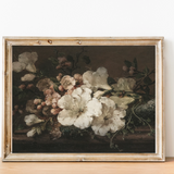 Moody Florals Vintage Art Print