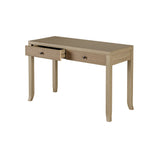 Evelyn Aged Oak Console with Rattan Detail