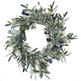 Frosted Leaves & Berries Wreath