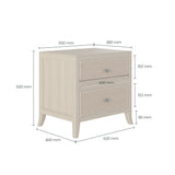Evelyn Lattice Front Bedside Table
